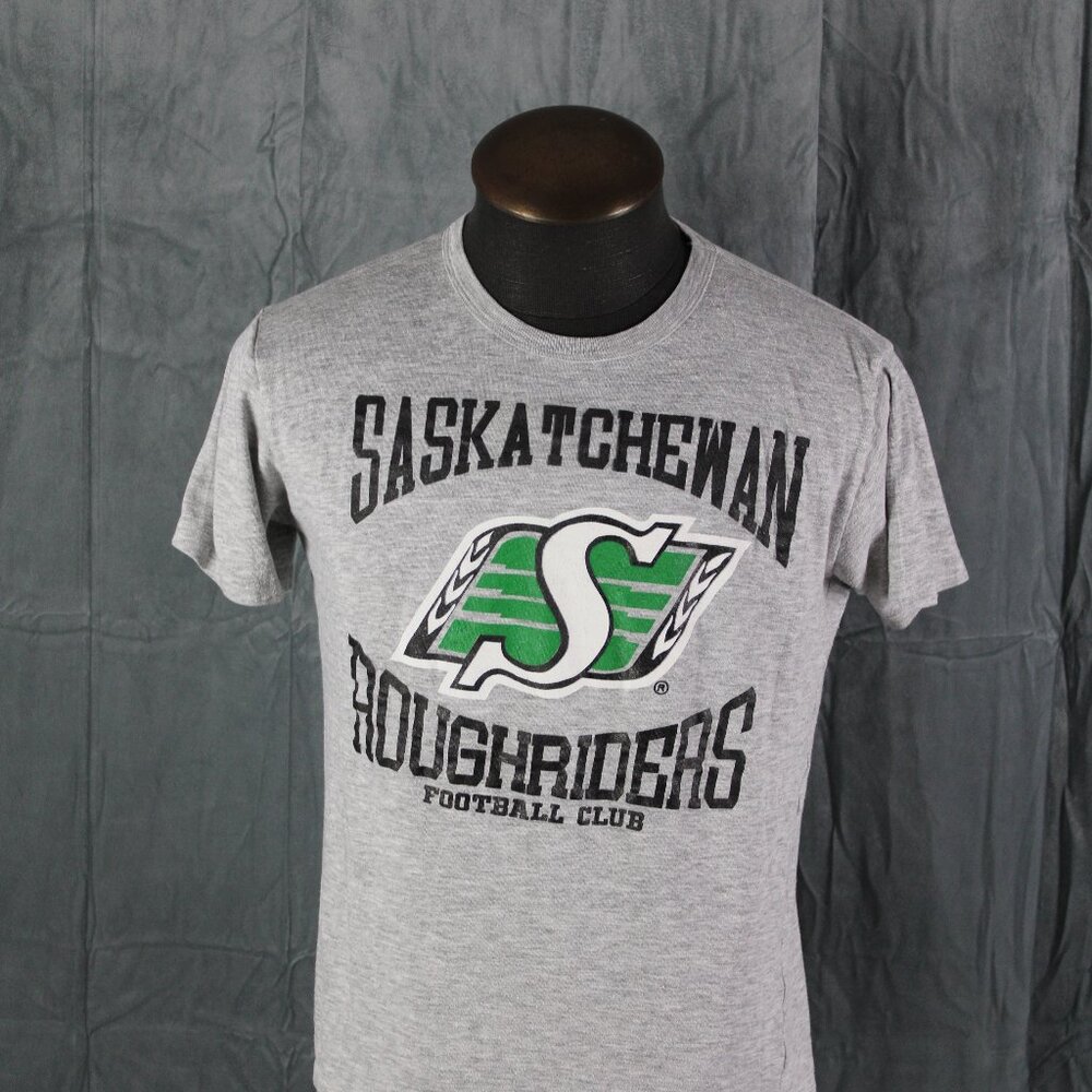 Sakatchewan Roughers Shirt (VTG) - Block Script and Logo by Saxon - Youth XL